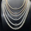 Aimgal GRA Certified 10g Moissanite Hip Hop Chain 3-4mm Brilliant Cut S925 Silver/18K Gold Plated Trendy Unisex Necklace