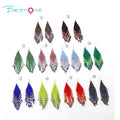 Bestone Bohemian Beaded Drop Fringe Tassel Earrings Custom Unusual Japanese Earrings