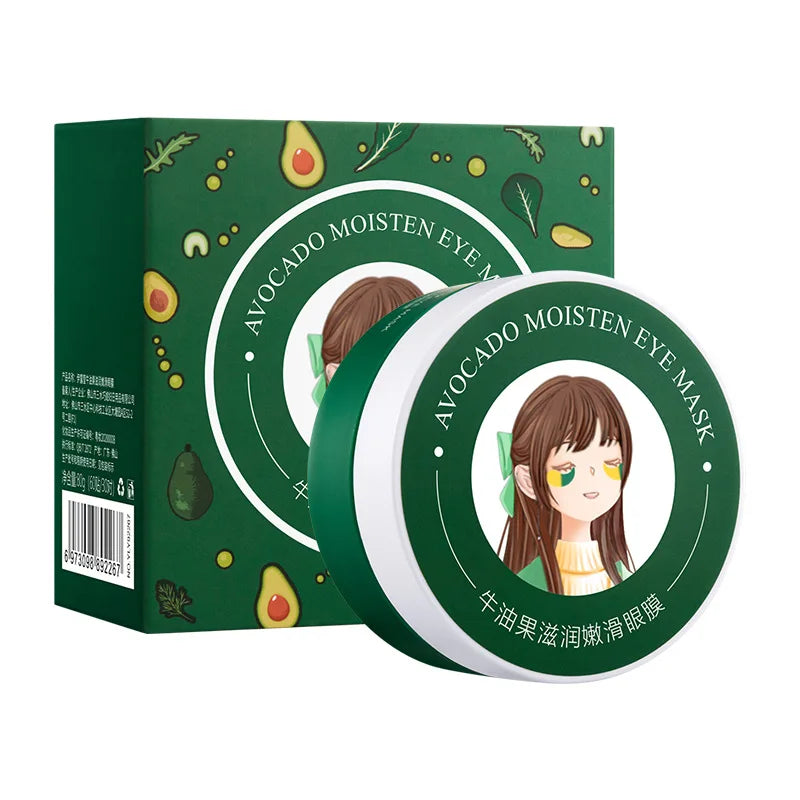 EBUG Private Label Customized Eye Pads Moisturizing Collagen Crystal Avocado Eye Mask for Under Eye Patches Korea