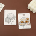 MIO Fashion Simple Display Barrette Packing Card Custom Printed Paper Display Card With Logo for Accessories Packaging Holder