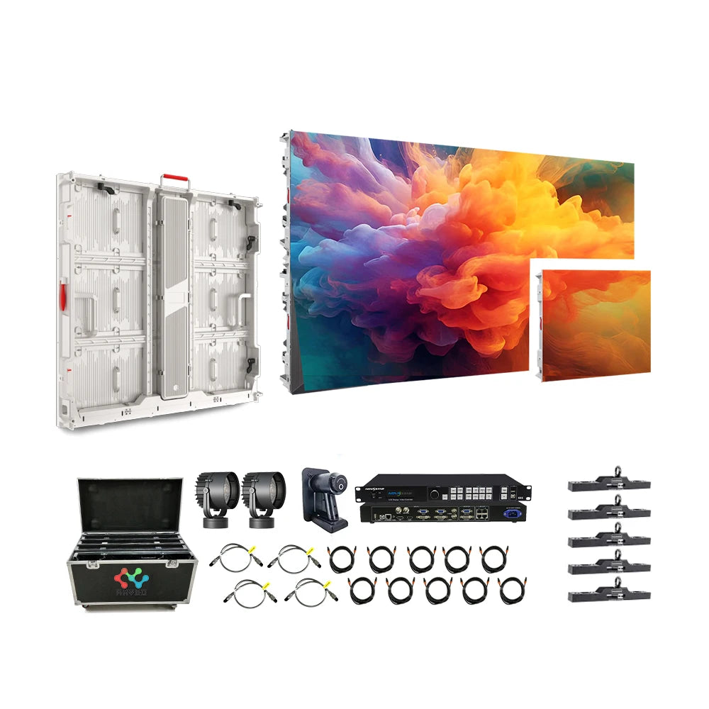 RAYBO Custom Indoor/Outdoor Video Wall Panel Flexible LED Display Screen for Price Advertising Pantalla LED Display Screen