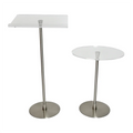 Modern Detachable Clear Acrylic and Metal Podium Lectern Pulpit with Acrylic Table Easy Assembly Customizable Color & Logo