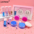 3 in 1 Sugar Lip Scrub Balm Mask Lip Oil Kits Vegan Moisturizing Plumper Fruit Flavouring Oil Private Label Lip Care Set