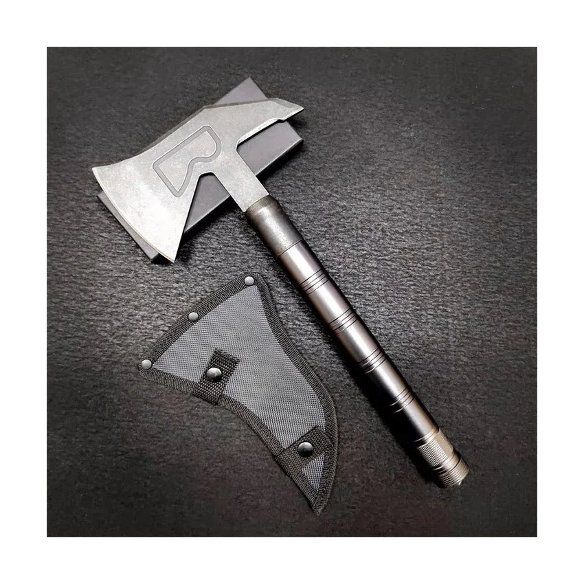 Direct Sale From Manufacturer Multi-Function Outdoor Camping Axe DIY Grade Hatchet with Ice-Breaking & Cutting Blade