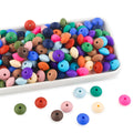 Kovict Hot Sale 12mm Food-Grade Silicone PVC Beads Easy-to-String Flat Round Lentil Spacer for Teething Nursing Necklace Pens