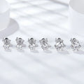Ladies Gorgeous Earrings Designs 0.3ct 0.5ct 1ct 925 Sterling Silver Moissanite Earrings