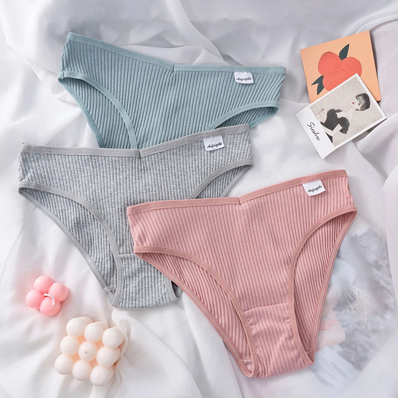 Solid Panties for Ladies Wholesale Cotton Underwear Woman High Quality Women's Cotton Briefs Female Panty