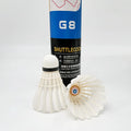 Dmantis G8 Class a Goose Feather Traditional Badminton Shuttlecock Durable Fiber Cork High Level 5g for Training Tournament