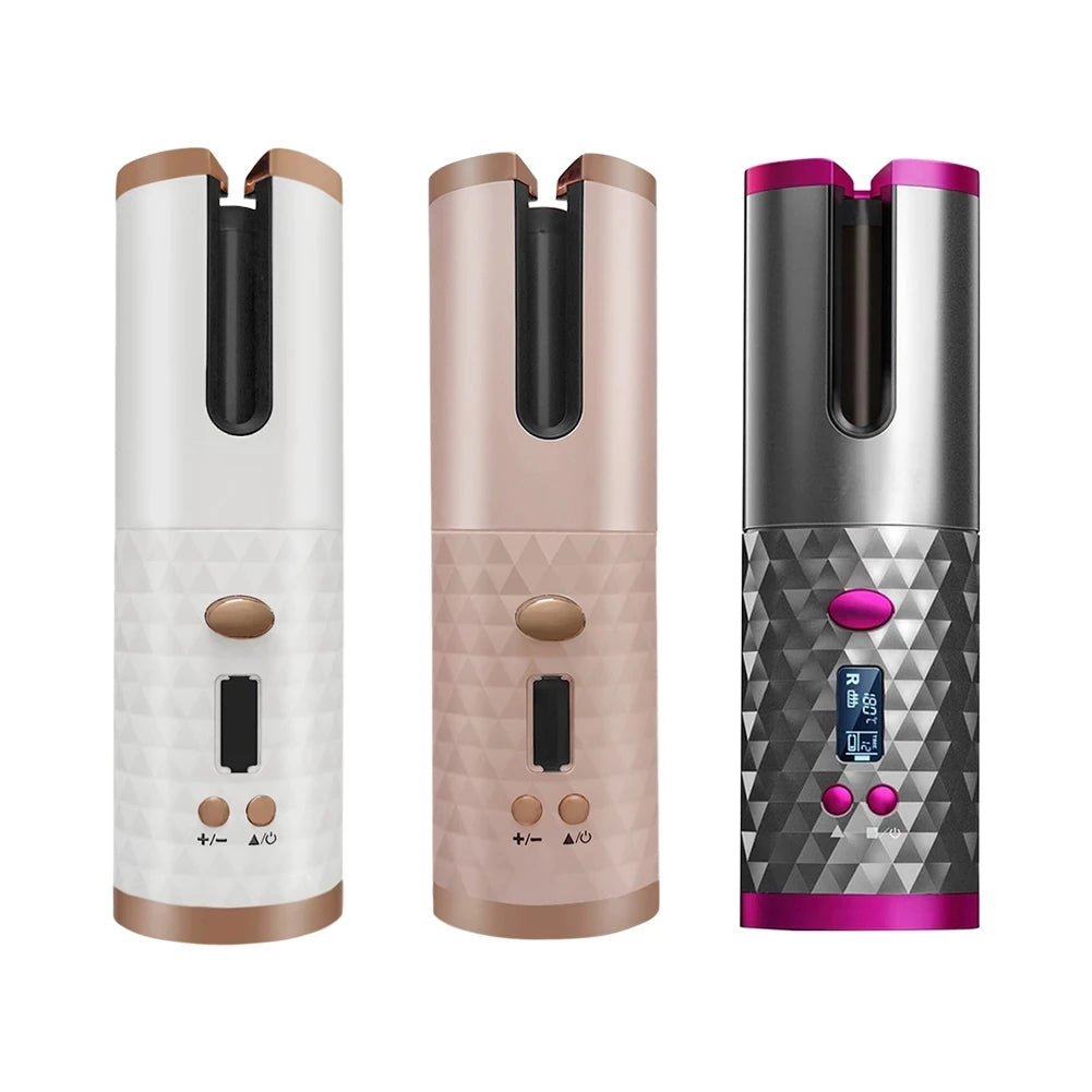 Electronic Fast Heating Deep Wave Electric Curling Iron   Adjustable Temperature Automatic Hair Curler Automatic Curling Iron