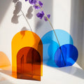 Rainbow Series Other Home Decor Nordic Geometric Dried Transparent Flower Vase Home Decor Acrylic Flower Vase