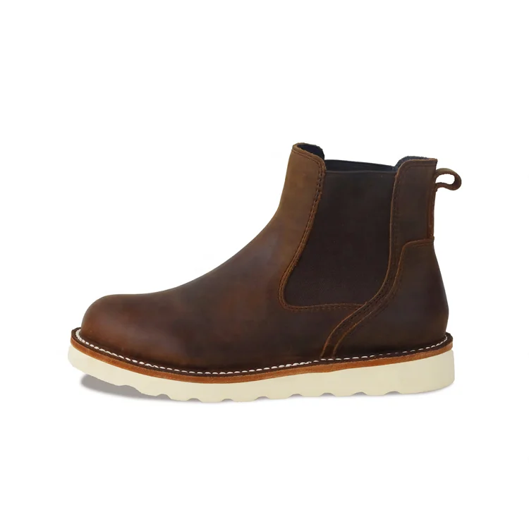 Designer Custom OEM Men's Genuine Leather Chelsea Boots Height Increasing Ankle Shoes for Office Use Four Seasons-Summer Winter