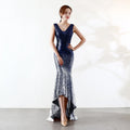 16063# V-neck Sexy Night Show Socialite Party Dress Dinner Host Evening Dress Female