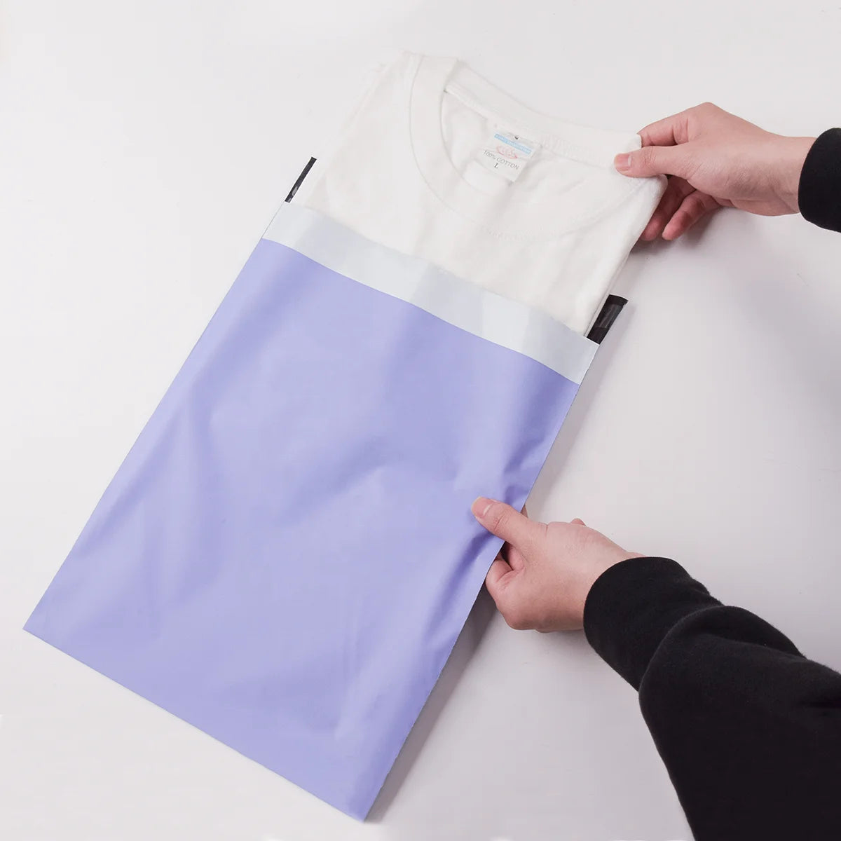 100% New Custom Logo Biodegradable Poly Shipping Packaging Bag Waterproof Material for Clothing/Shoes/Shipping Bags