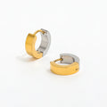 JOOLIM High End 18K Gold Plated Stainless Steel Gold & Silver Hoop Earring Wholesale Tarnish Free & Waterproof