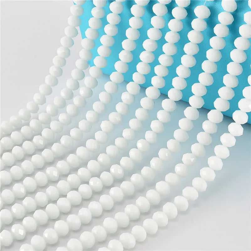 Wholesale Factory Price Multicolor Glass Crystal Rondelle Faceted Bead DIY Jewelry Making MegaBDM