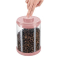 New Design Clear Glass Jar Glass Coffee Beans Container Delicate Food Grade Clear Airtight Storage Coffee Containers