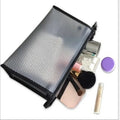 Hot Selling Fashion Travel Custom Zipper Mesh Makeup Cosmetic Bag