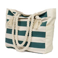 Fashion for Women Lady Summer Beach 2022 Hot Selling Striped Canvas Beach Bag Canvas Custom Printed Logo Bag Canvas