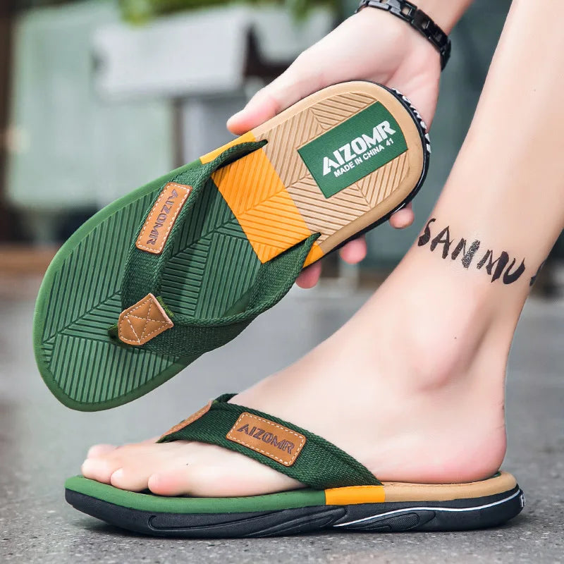 Top Selling Summer Outdoor Men's EVA Flip-Flops Comfortable and Soft Home Beach Sandals with Anti-slip and Deodorant Features