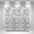 Fabric Silvery Sequin 8x8ft 10x8ft 10x10ft 20x8ft Birthday Straight Pillow Case Photo Booth Backdrop Cover