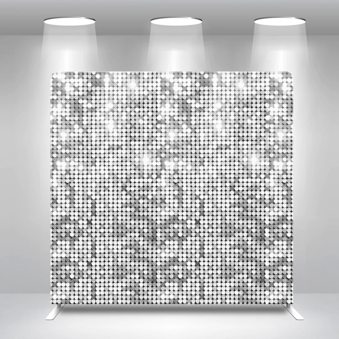 Fabric Silvery Sequin 8x8ft 10x8ft 10x10ft 20x8ft Birthday Straight Pillow Case Photo Booth Backdrop Cover