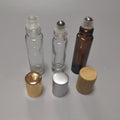 4ml 6ml 8ml 10ml Steel Roller Ball Perfume Essential Oil Frosted Matte Glass Roller on Bottle with Aluminum Cap
