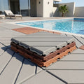 DIY Anti-slip Interlocking Decking Tiles Outdoor Waterproof Garden Balcony Swimming Pool Flooring