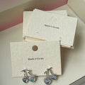 Customized Luxury Jewelry Cardboard Display Paper Card Necklace Earring Set Packaging logo Card