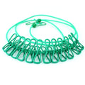 Portable Clothesline with 12 Clothespins Retractable Adjustable Clothes Line Rope for Travel