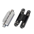 Heavy Wholesale 3D Three Direction Adjustable 180 Degree Open Black Silver Hidden Invisible Concealed Door Hinge