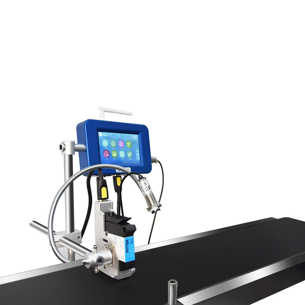 Automatic Online Batch Printing Tij Inkjet Printer Variable Data Expire Date Qr Code Series Number Coding Machine