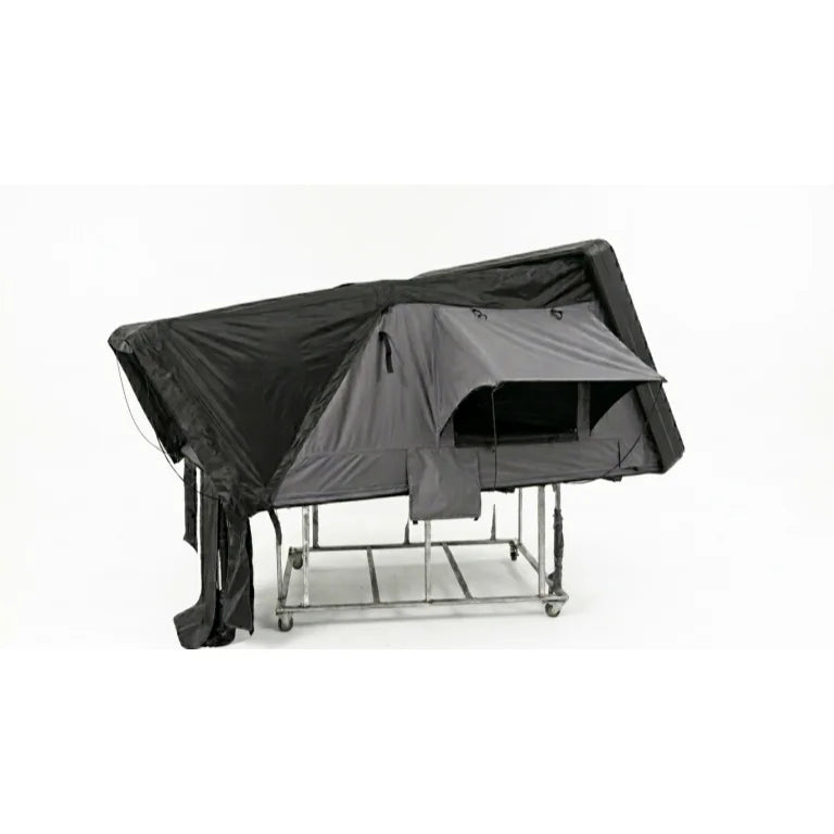 4 Person Aluminum Clamshell Hardshell Roof Top Tent Triple Layer Four-Season Waterproof Design Quick Automatic Opening Model
