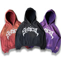 OEM Custom Heavyweight French Terry Zip Sweatshirt Oversized 100%Cotton Zip up Hoodie Acid Wash 3D Puff Printing Hoodies for Men