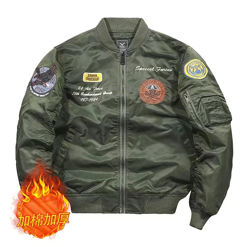 Custom logo Men Bomber Baseball Jacket Winter College Satin Plus Size Men's Jackets