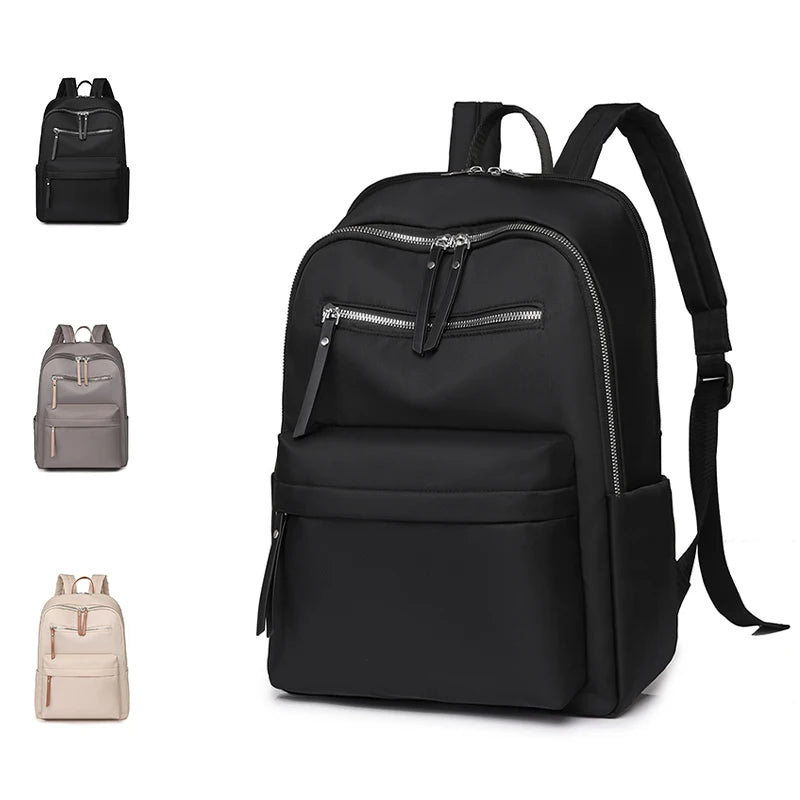 New Arrival Nylon Fashion Student Campus School Bag Wholesale Waterproof Trend Business Travel Woman Backpack