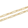 GC034 14K Gold Filled 3.5mm Figaro Chain Bulk 3+1 for Necklace Bracelet Jewelry Making