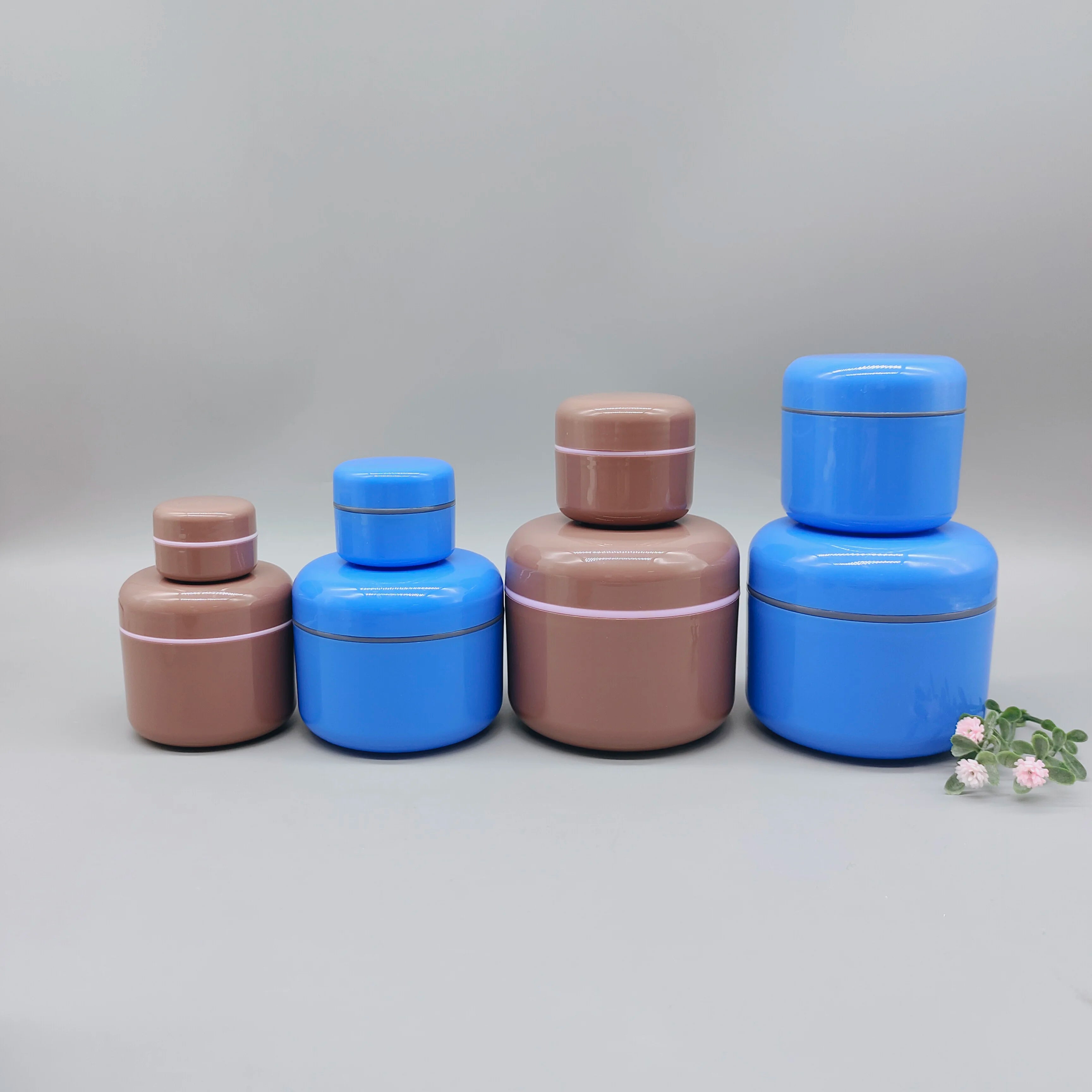 5ml 10ml 15ml 25ml 30ml 50ml 100ml 200ml PP Plastic Cosmetic Facial Cream Jar for Eye Cream & Lotion