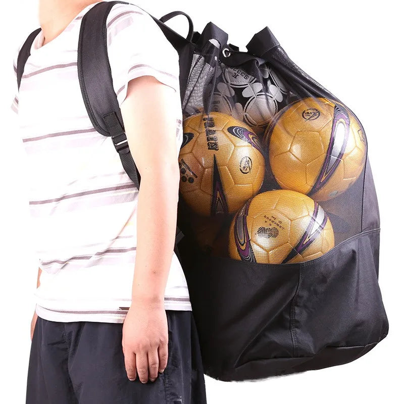 Wholesale Soccer Bags Black Color Durable High Capacity Double Shoulder Soccer Bag