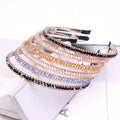 MIO Fashion Shinny Crystal Hairbands Beaded Hair Hoop Women Hair Accessories Bling Headbands