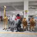 Artificial Jungle Safari Giraffe Animal Theme Park Playground Animal Elephant Model for Event Props