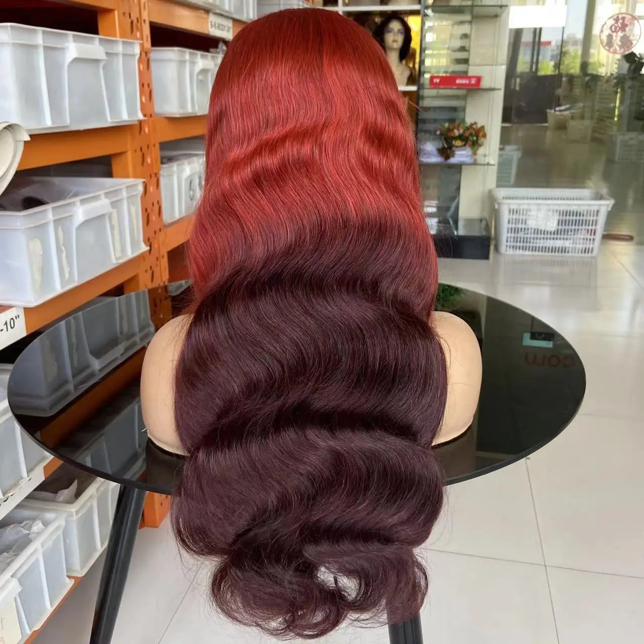 Wholesale HD Full 360 13*6 Lace Frontal Closure Long Length Original Brazilian Virgin Human Hair Wig in Black for Women