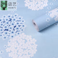 Wholesale Home Decorative Interior Self Adhesive Wallpaper Decorative Blue Wall Paper Roll
