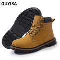 GUYISA  Safety Shoes Workwear Series Microfiber Upper  Yellown  Smash-Proof Stab-Proof  Steel Toe Safety Shoes