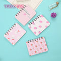 Cartoon Pattern Students Carry Mini Notebook A7 Rollover Coil Notebook 2793