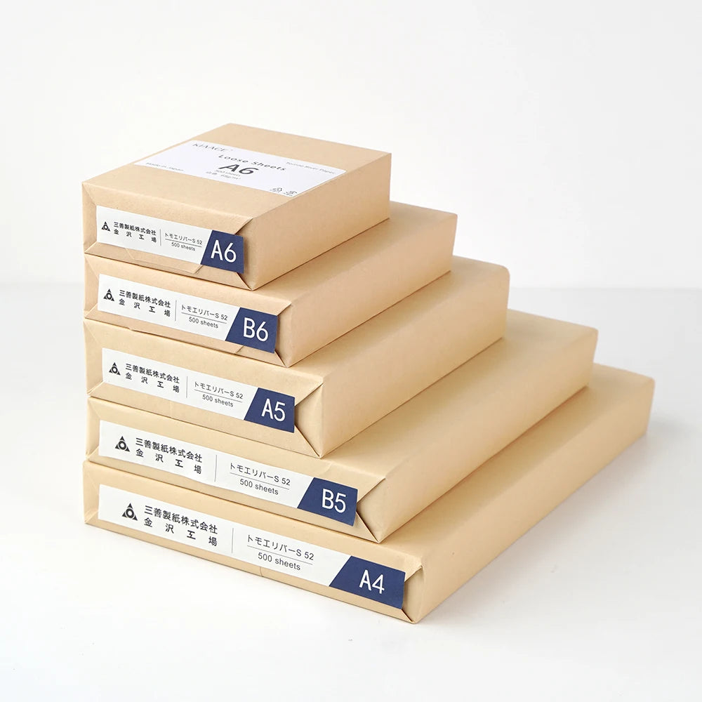 Copy Paper Custom A4 A5 A6 B6 Size 52 Gsm 68 Gsm 500 Pcs Blank Tomoe River Paper MegaBDM