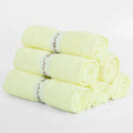 Stock Newborn Solid Color Woven Bamboo Fiber Baby Towels 25x25cm Eco-Friendly Quick-Dry Soft High Absorption Bathroom Use