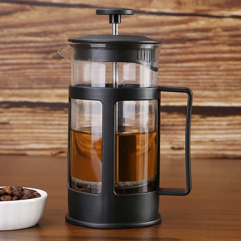 Luxury Multi Capacity Options Stainless Steel Hand Brew Coffee French Press Pot for Afternoon Tea