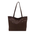 Simple Thread Design Women Shoulder Bags Large Capacity Commuter Ladies Pu Handbags Retro Stone Pattern Female Bucket Tote Bag