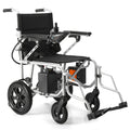 500W High Power Motor Steel Power Folded Wheelchair Portable Compact Electric Wheelchair Outdoor Travel for Disabled Seniors
