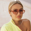 New Retro Double Bridge Sunglasses Men's Fashion Simple Light Square Women Sun Glasses Ins Trending Shades UV400 Wholesale